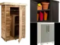Armario de madera para exterior, ideal para guardar herramientas de jardín. Aprende como hacer un armario de madera para exterior.
