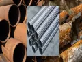 Tubos oxidados y corroídos, mostrando la diferencia entre corrosión y oxidación. Tubos nuevos y dañados.