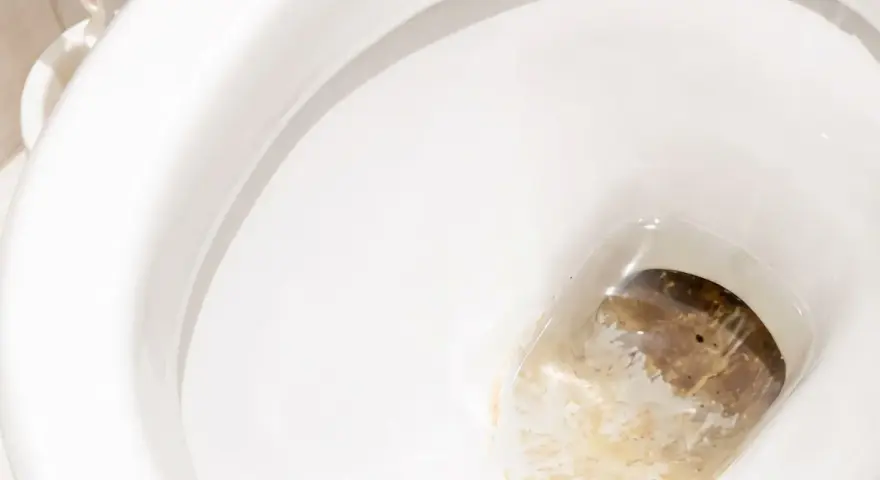 El fondo del inodoro muestra sarro y manchas. Aprende como limpiar el fondo del inodoro para dejarlo reluciente.